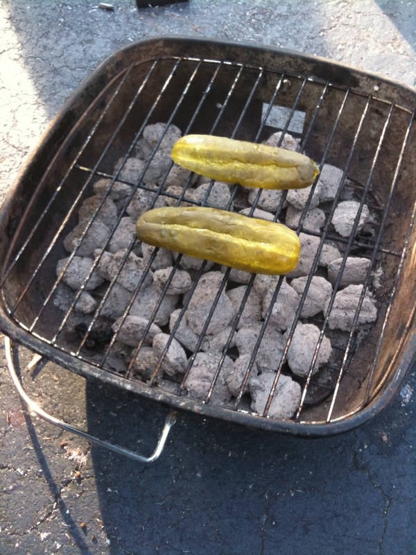 grilled pickles