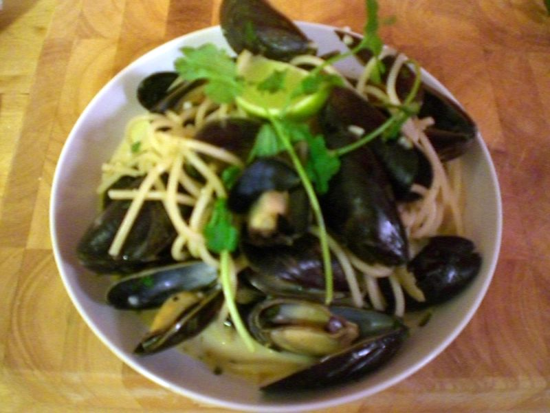 Tequila-Lime Mussels