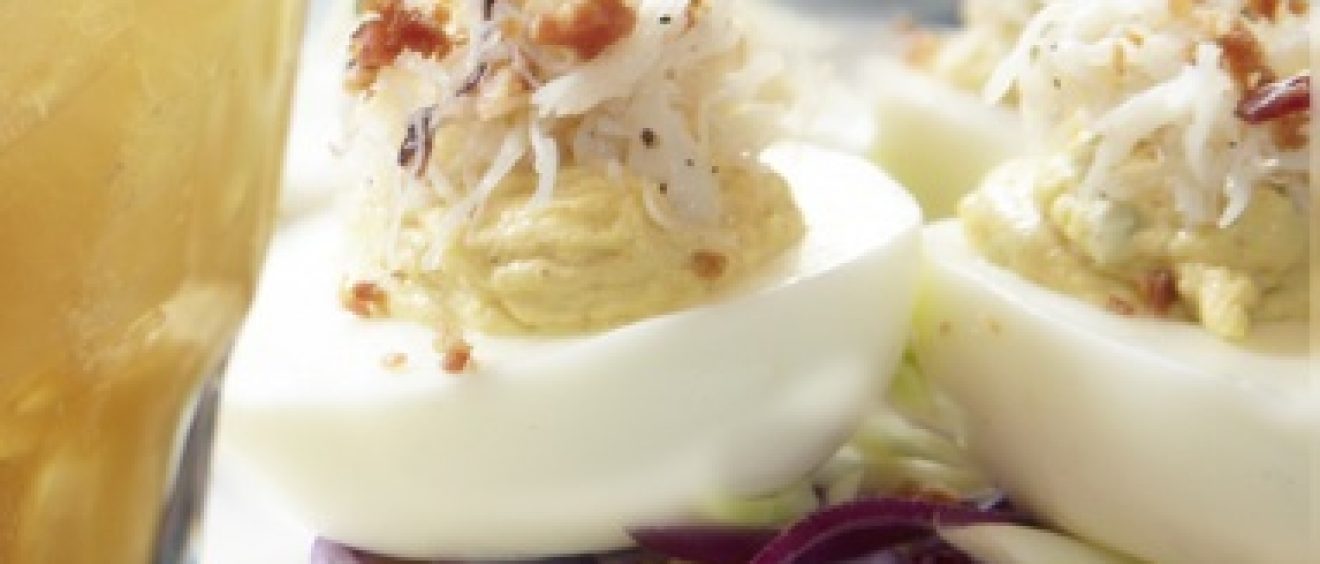 Dungeness Crab Deviled Eggs