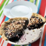 Huckleberry Pie with Hazelnut Streusel