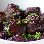 Blueberry Balsamic BBQ Meatballs