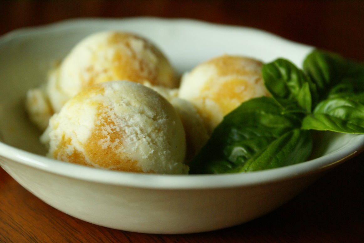 Endless Ice Cream Peach Basil Mascarpone