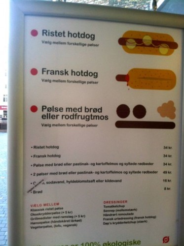 hot dog sign