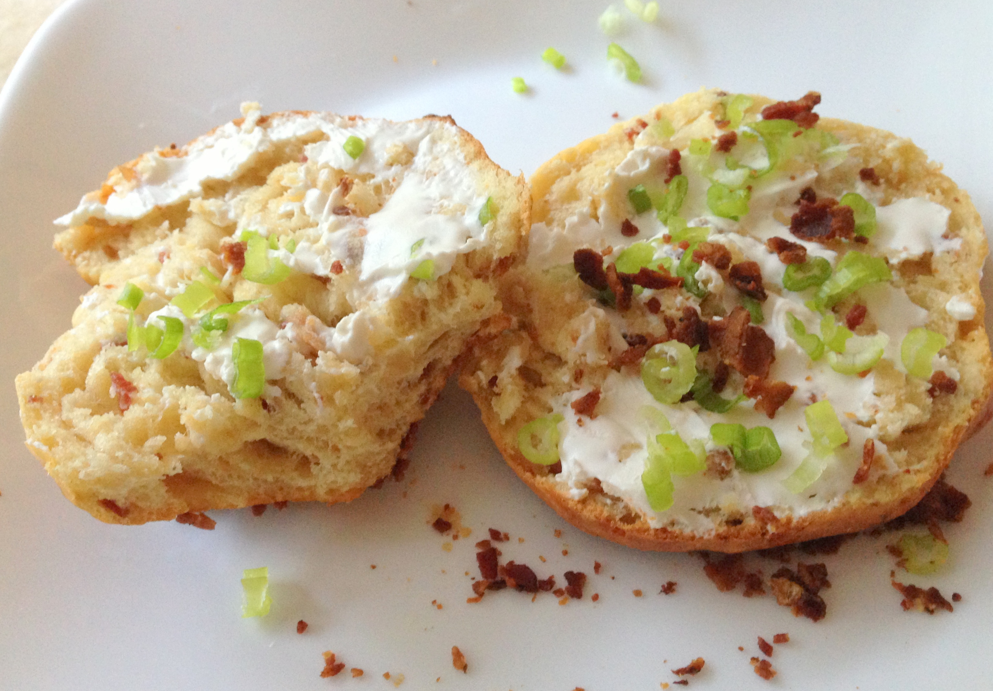 Homemade Bacon and Cheddar Bagels