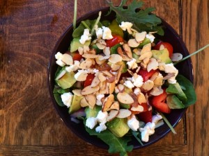 Honeyed Strawberry Avocado Salad with Almonds