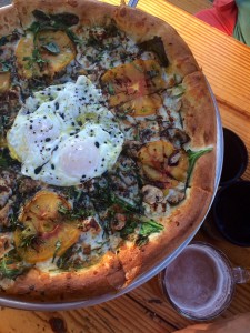 Heirloom Tomato and Fried Egg Pizza ABGB