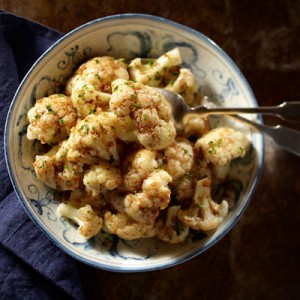 cauliflower with golden nutmeg butter
