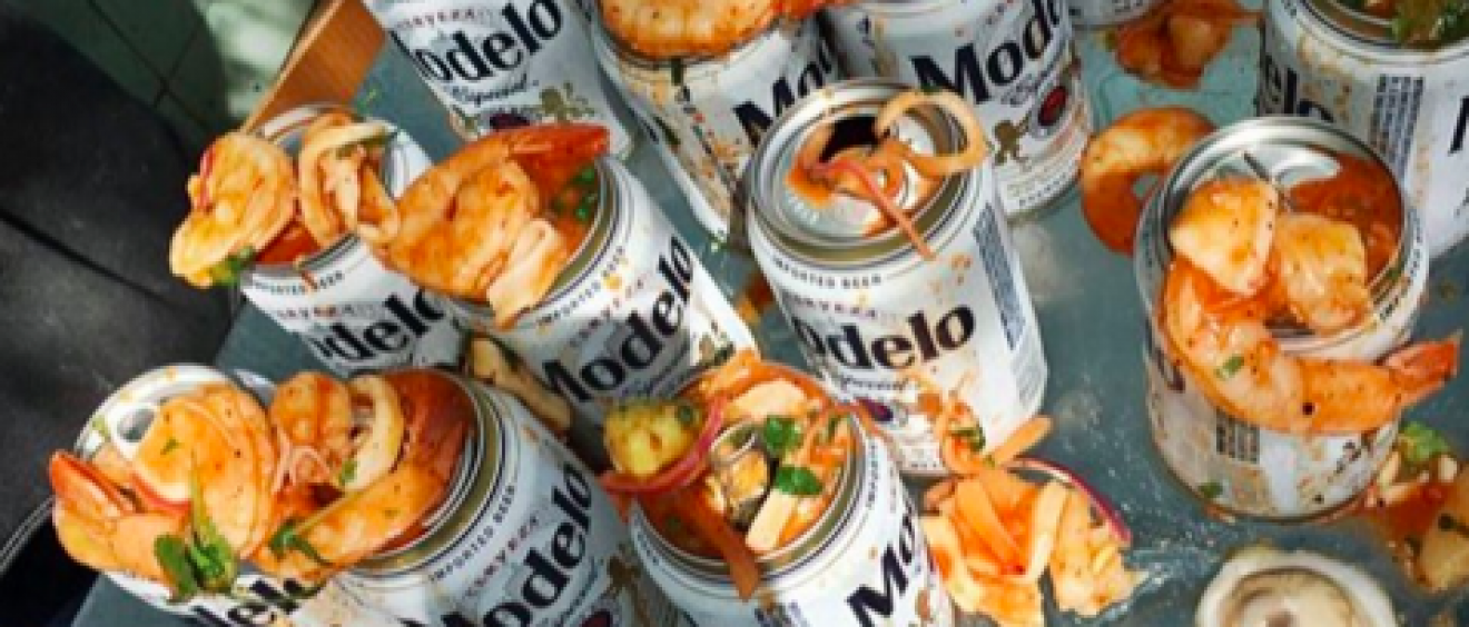 Ceviche Topped Beer at SXSW