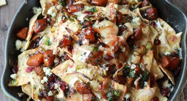 Cranberry-Butternut-and-Brussels-Sprout-Brie-Skillet-Nachos-1